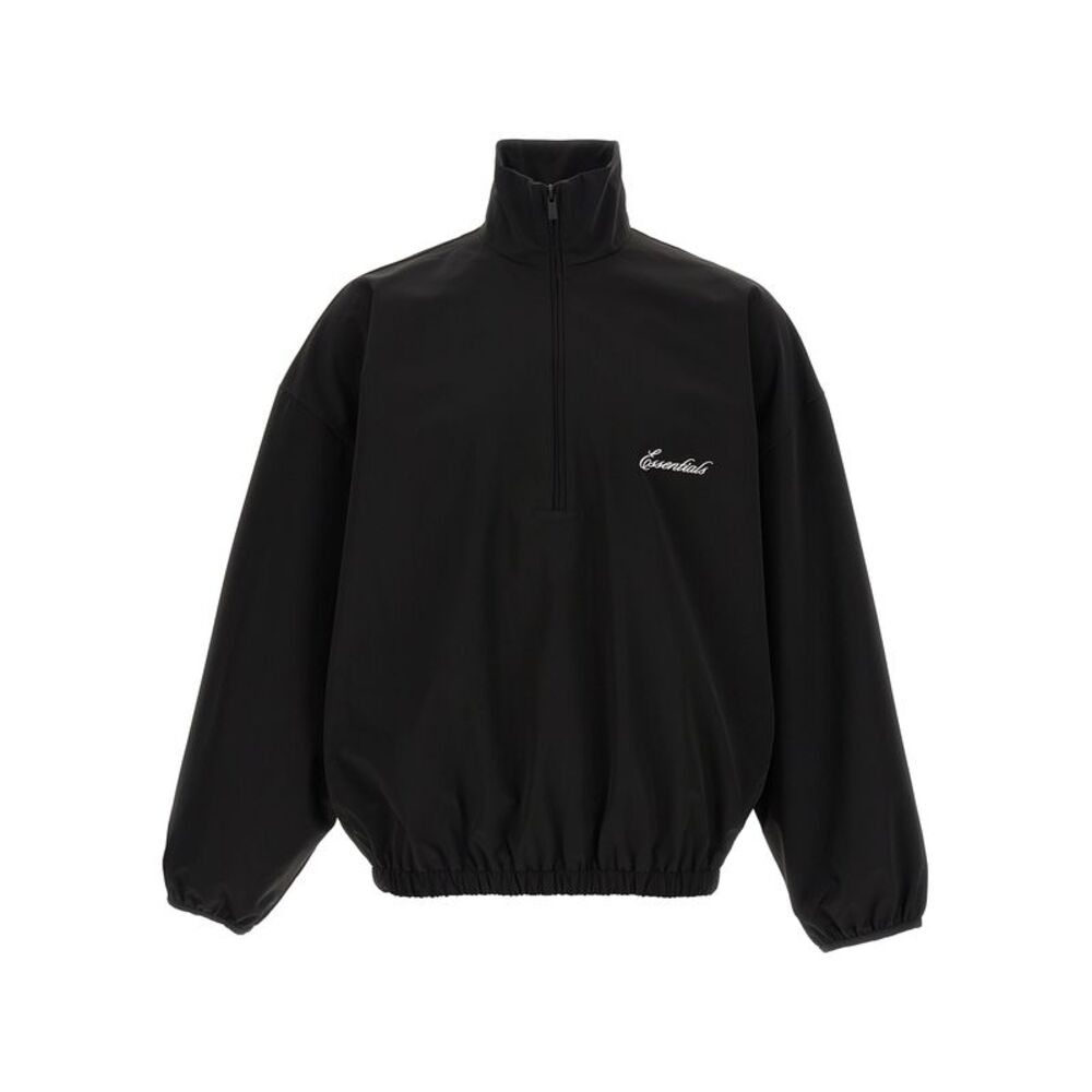 FEAR OF GOD ESSENTIAL Black Nylon Men's Sweatshirt